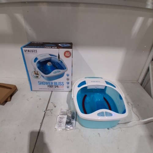 HOMEDICS SHOWER BLISS FOOT SPA - BLUE AND WHITE (MODEL:CP-FB625HB) image 4