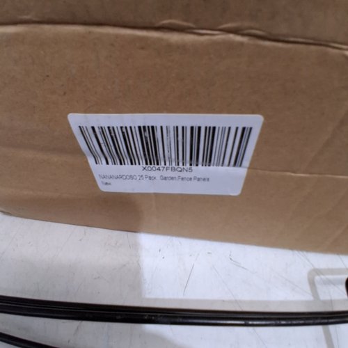 25PK GARDEN FENCE PANELS/FENCING - BLACK image 2
