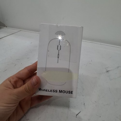 RECHARGEABLE WIRELESS BLUETOOTH MOUSE - SLIM ERGNOMIC DESIGN - SILVER (MODEL: E68) image 4
