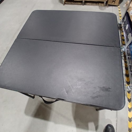 MAINSTAYS FOLDING TABLE - 34" X 34" - BLACK (MODEL: MS95-005-076-02) image 3