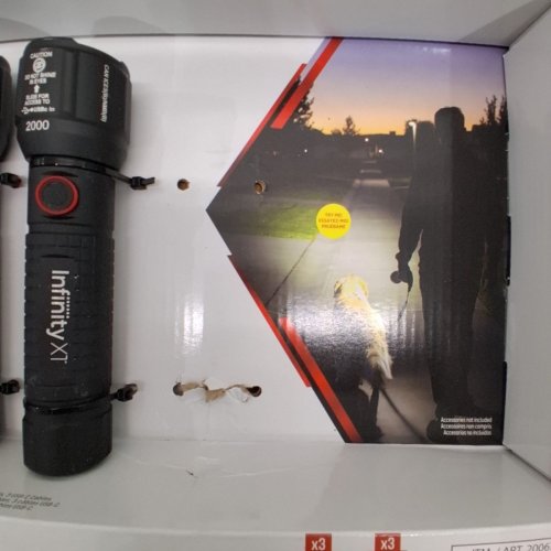 2PK INFINITY X1 RECHARGEABLE FLASHLIGHT - 2000 LUMEN - BLACK (MODEL: 2006753) image 4