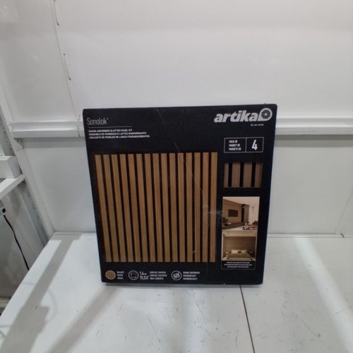 4PK ARTIKA SONOLOK ACOUSTIC WALL PANELS - 23.6" X 23.6" - WALNUT (MODEL:1811996) image 2