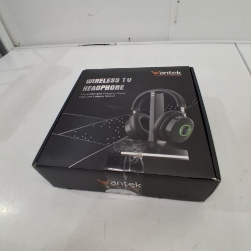 VANTEK WIRELESS TV HEADPHONES WITH TRANSMITTER AND CHARGING STAND - BLACK (MODEL: TV996 N9) image 5