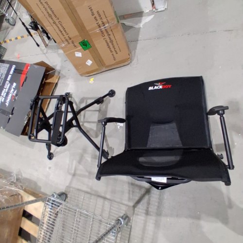 BLACKOUT COMFORT MAX 360 BLIND CHAIR WITH FOLD-DOWN FOAM ARMRESTS AND DUCK FEET - 20" X 32" - BLACK (MODEL:AC5891/2854727) image 3
