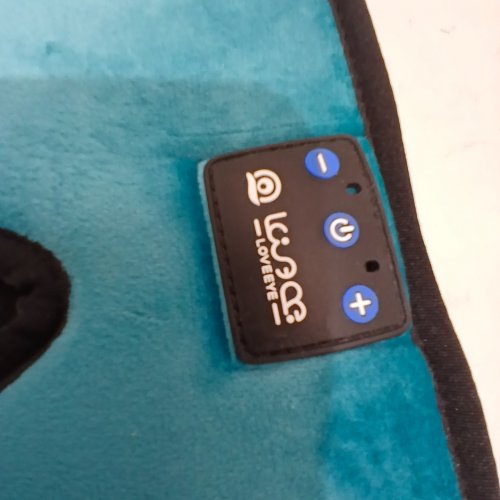 LOVEEYE RECHARGABLE BLUETOOTH SLEEPING MASK FOR BEDTIME, WITH CARRY BAG - BLUE image 3