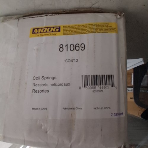 2PK MOOG SUSPENSION COIL SPRINGS FOR CHEVROLET TAHOE FITS VARIOUS MODELS (MODEL: 81069) image 2