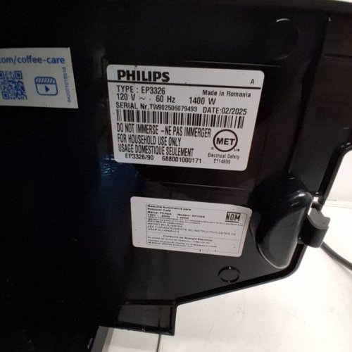 PHILIPS 3300 SERIES FULLY AUTOMATIC ESPRESSO MACHINE WITH INTUITIVE TOUCH DISPLAY & CLASSIC MILK FROTHER - BLACK/CHROME - (MODEL: EP3326/90) image 10