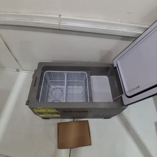 EUHOMY PORTABLE ELECTRIC CAR REFRIGERATOR, APP CONTROL, 12V / -4℉~68℉ WITH 12/24V DC & 110-240V AC - 35L - 27.5" X 15.0" X 13.6" - BLACK/GREY (MODEL: CF-35) image 5