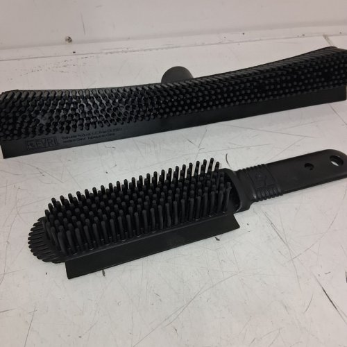 2PC EVRI FUREMOVER CARPET RAKE BRUSH AND PET HAIRBRUSH - BLACK image 3