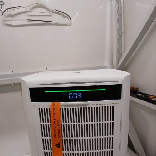 AIRTOK H13 TRUE HEPA AIR PURIFIER - TEMP & HUMIDITY MONITOR, 99.97% SMOKE, DUST, ODOR, PET HAIR REMOVAL - 4558FT² - WHITE (MODEL: AP5881) image 2
