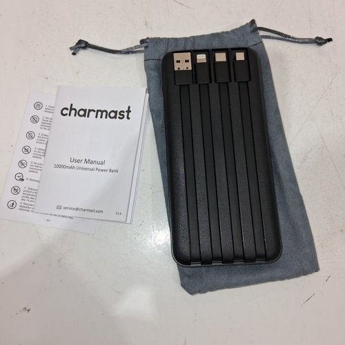CHARMAST POWER BANK WITH BUILT IN CABLES - 20000MAH - BLACK (MODEL: C2065) image 4