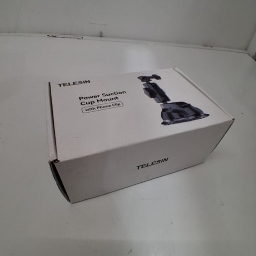 TELESIN UNIVERSAL POWER SUCTION CUP MOUNT TRIPOD WITH PHONE CLIP - BLACK image 2