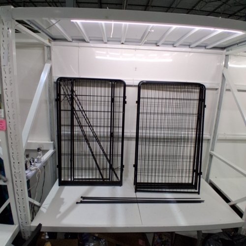 GARVEE 8 PANEL PET PLAYPEN - 48" X 27" - BLACK image 2