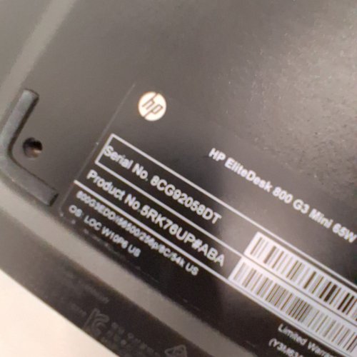 HP ELITEDESK 800 G3 DESKTOP -512GB SSD - 32GB SDRAM - INTEL I7-6700T image 5