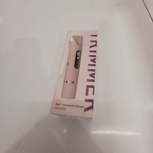 WOMEN'S ELECTRIC DUAL HEADED SHAVER BIKINI TRIMMER - 2-IN-1, USB RECHARGEABLE - PINK image 5