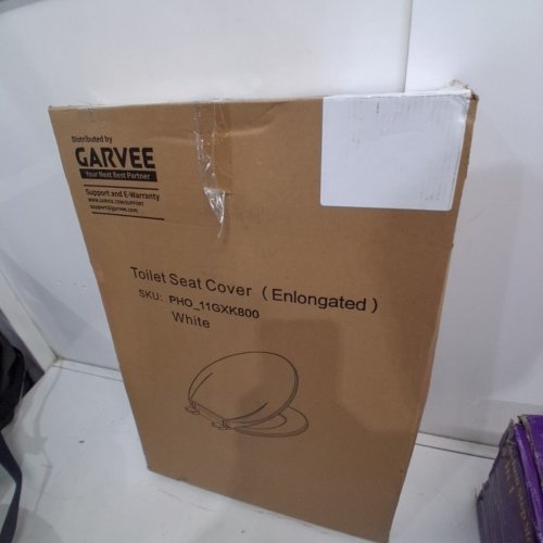 GARVEE ELONGATED SOFT CLOSE EASY CLEAN PLASTIC TOILET SEAT - 19" - WHITE - (MODEL: PHO_11GXK800) image 4