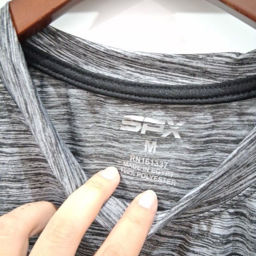 MEN'S SPX SHORT SLEEVE SHIRT - MEDIUM - GREY image 3