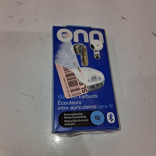 ONN MINI STICKS CLEAR AND WHITE WIRELESS BLUETOOTH EARBUDS WITH NOISE CANCELING - WHITE image 4