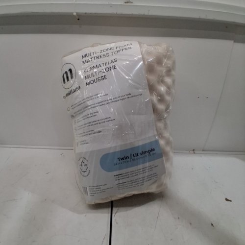 MILLANO MULTI-ZONE FOAM MATTRESS TOPPER - TWIN (34" X 70") - WHITE image 4
