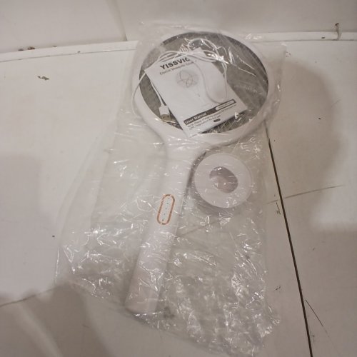 YISSVIC DUAL MODE ELECTRIC MOSQUITO BUG ZAPPER RACKET - WHITE (MODEL: WD-981) image 3