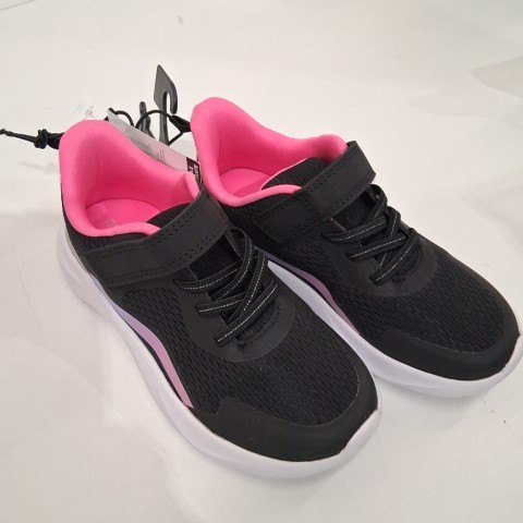 GIRL'S ATHLETIC WORKS SNEAKERS - SIZE 13 - BLACK/PINK image 2