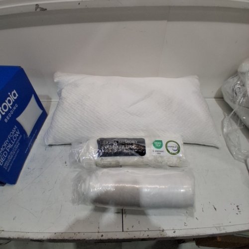 2PK UTOPIA BEDDING SHREDDED MEMORY FOAM BED PILLOWS WITH WASHABLE COVERS - KING, 20" X 36" - WHITE image 3