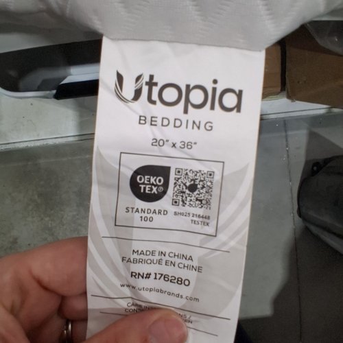 2PK UTOPIA BEDDING SHREDDED MEMORY FOAM BED PILLOWS WITH WASHABLE COVERS - KING, 20" X 36" - WHITE image 5