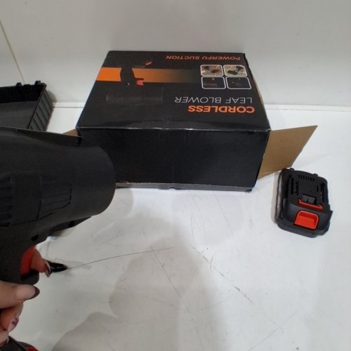 CORDLESS LEAF BLOWER - BLACK (MODEL: BFJ-001) image 2