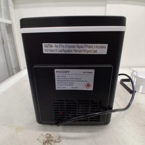 HICOZY CLEAR-VIEW FAST COUNTERTOP ICE MAKER - 1.4L - GREY/BLACK (MODEL: HIM-D5) image 6
