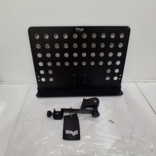 STAGG LARGE ATTACHABLE MUSIC STAND PLATE - 18.8" X 13.6" - BLACK (MODEL: MUS-ARM 2) image 2