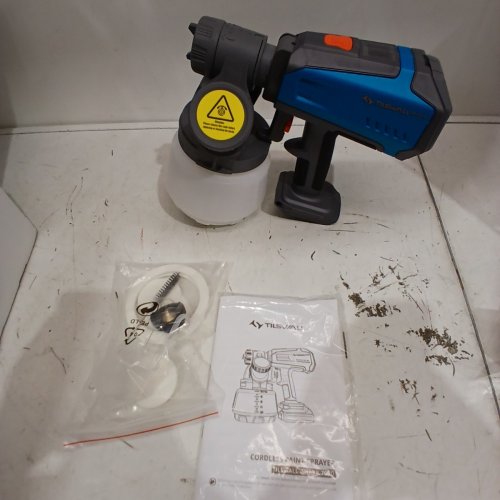 TILSWALL CORDLESS BRUSHLESS PAINT SPRAYER GUN **TOOL ONLY**- 90000RPM/1300ML/20V GREY/BLUE image 2