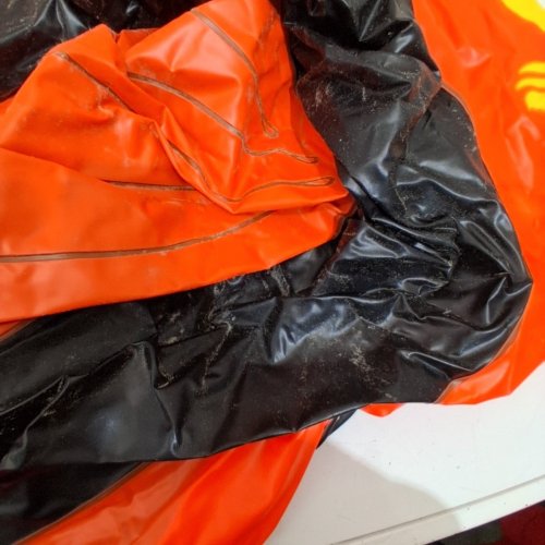 INTEX RECREATION EXPLORER 100 - 1-PERSON INFLATABLE BOAT - BOAT ONLY - ORANGE/BLACK/YELLOW(MODEL: 58329EP) image 3
