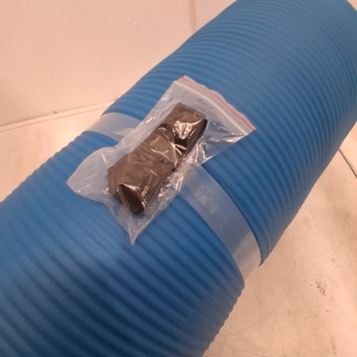 AMAZON BASICS THICK EXERCISE YOGA MAT WITH CARRYING STRAP - 74" X 31" X 1" - AQUA image 3
