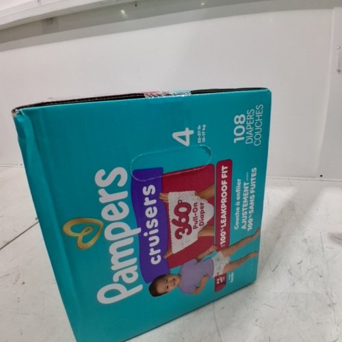 108PK PAMPERS CRUISERS 360° 100% LEAKPROOF DIAPERS - SIZE 4 (23 - 37LBS) image 4