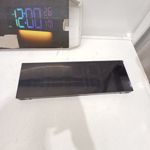 FULOON WALL MOUNT DIGITAL CLOCK - BLACK image 2