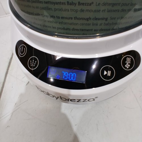 BABY BREZZA BOTTLE WASHER PRO ALL-IN-ONE STERILIZER & DRYER - HOLDS 4 BOTTLES - GREY/WHITE (MODEL: BRZ0103) image 2