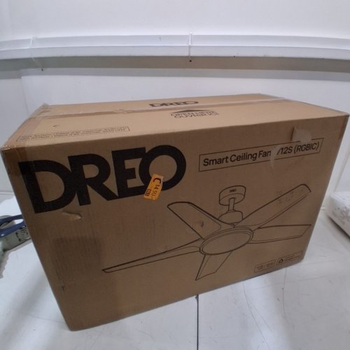 DREO SMART RGBIC DIMMABLE LOW PROFILE CEILING FAN - 52" - BLACK (MODEL: DR-HCF002S) image 7