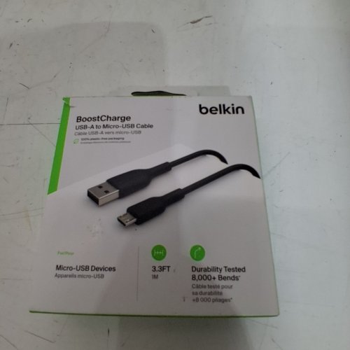BELKIN CHARGE USB-A TO MICRO-USB CABLE - 3.3FT - BLACK image 3