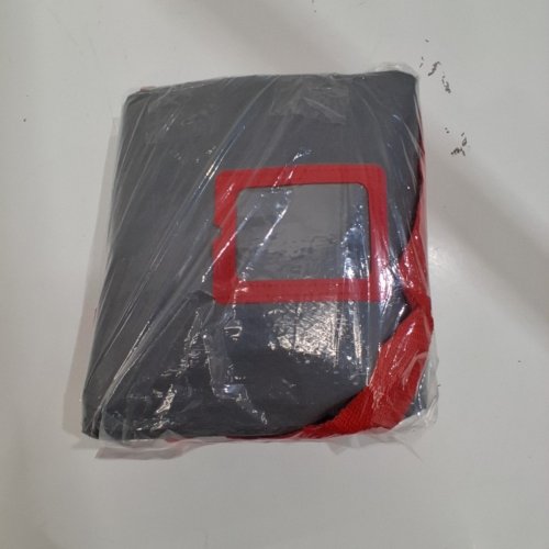 WATERPROOF DUSTPROOF PROTECTIVE COVER WITH HANDLES FOR HOLIDAY DECOR ORGANIZATION - 48" X 15" X 19.7" - GREY/RED image 3