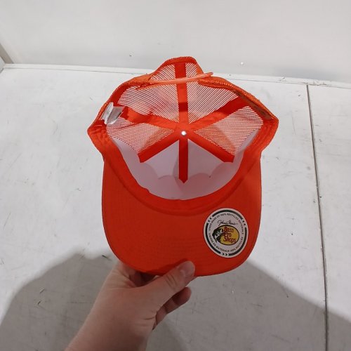 BPS MESH TRUCKER CAP - OSFM - ORANGE/WHITE (STYLE: BPS32524) image 4