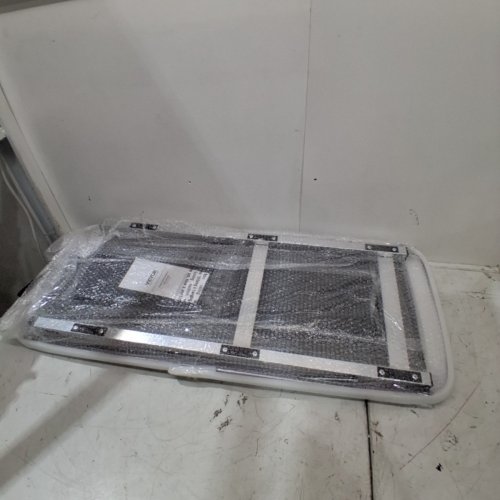 FOLDING TRADE SHOW TABLE WITH CARRYING BAG - 38" X 34" X 15" - 110LB CAP - BLACK/SILVER (MODEL: DX9930) image 3