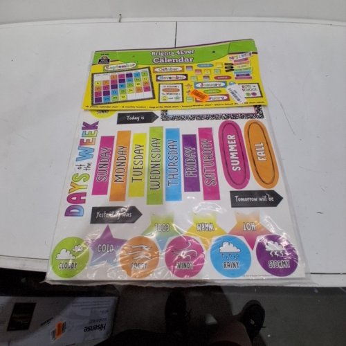 CLASSROOM CALENDAR CHART SET - MULTICOLOURED (STYLE: BRIGHTS 4EVER) image 2