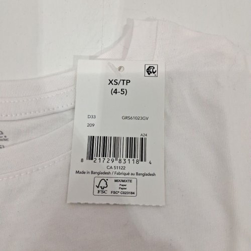 GIRL'S GEORGE FRUIT GRAPHIC T-SHIRT - EXTRA SMALL (4-5) - WHITE image 3