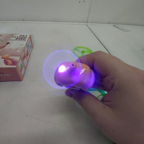 9PC RECHARGEABLE PET FLYING DISC TOY - 300 MAH - MULTICOLOR (MODEL: NO.268-36) image 2