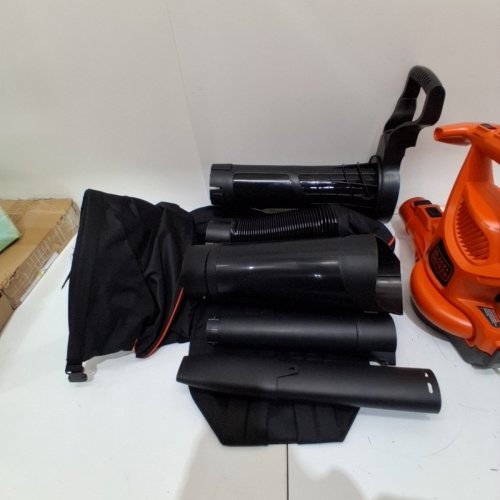 BLACK+DECKER 3-IN-1 VACPACK CORDED ELECTRIC LEAF BLOWER, VACUUM & MULCHER WITH BACKPACK BAG - 250MPH - 400CFM - BLACK/ORANGE (MODEL: BEBL7000) image 4