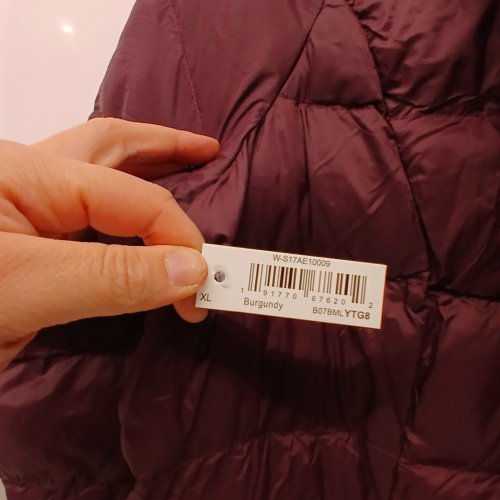 PUFFER COAT - EXTRA LARGE - BURGUNDY (STYLE: YTG8) image 2