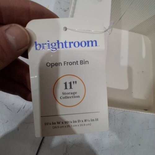 BRIGHTROOM STORAGE BIN -11" - CREAM image 2