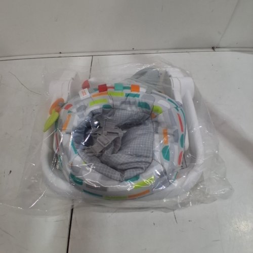 BRIGHT STARTS LEARN-TO-SIT 2-POSITION BABY FLOOR SEAT WITH TOYS - 4-12MONTHS - GREY / WHITE / YELLOW ( MODEL 12956 ) image 3
