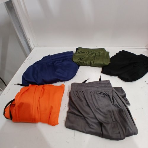 5PK ASSORTED BREATHABLE ATHLETIC DRAW STRING PANTS - LARGE - MULTICOLOR image 2