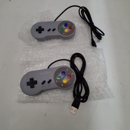 2PK WIRED SNES STYLE CONTROLLERS - USB-A CONNECTOR - GREY image 4